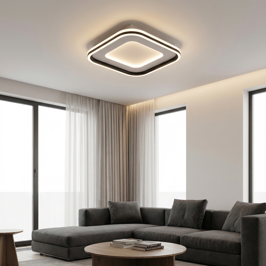 Brilagi - dimmbare LED-Deckenleuchte TRIVARO LED/88W/230V 3000-6000K 40x40 cm + Fernbedienung