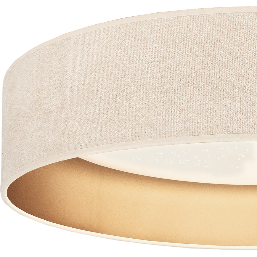 Brilagi - LED-dimmbare Deckenleuchte VELVET SMARTIX STARS LED/24W/230V 3000–6000K Ø 45 cm creme/gold Wi-Fi Tuya Beacon + Fernbedienung