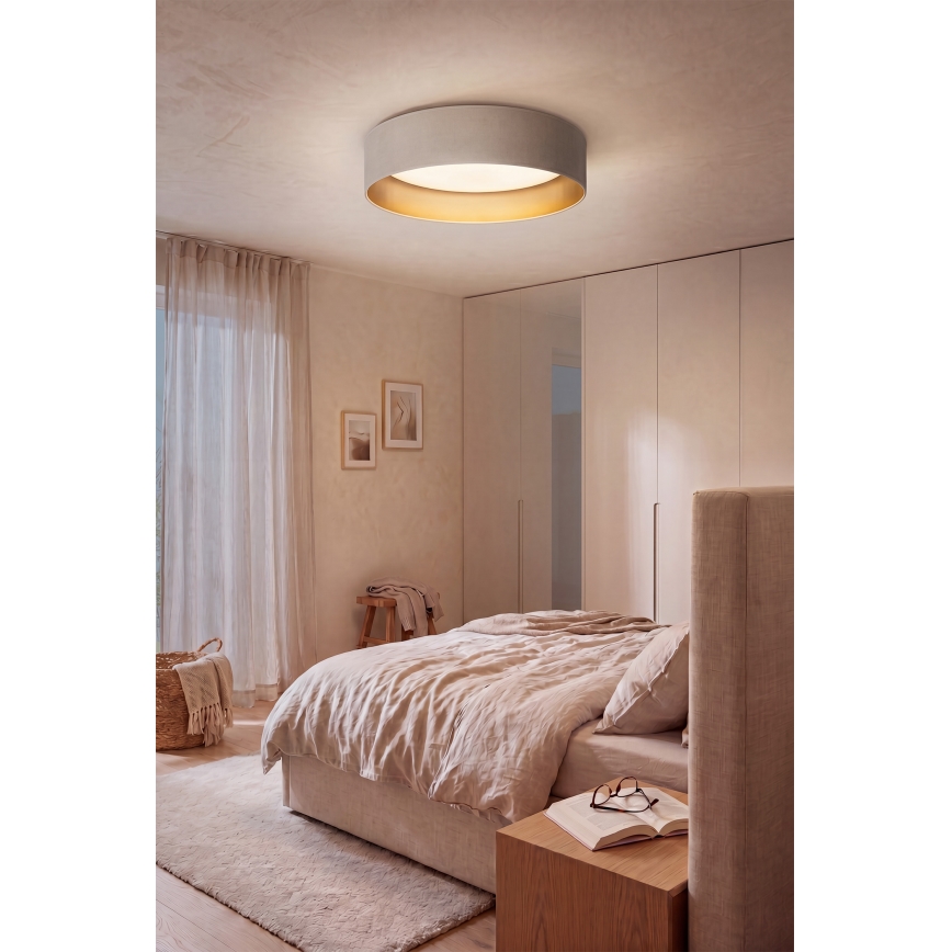 Brilagi - Dimmbare LED-Deckenleuchte VELVET SMART VARI LED/24W/230V 3000-6500K Ø 45 cm creme/gold + Fernbedienung