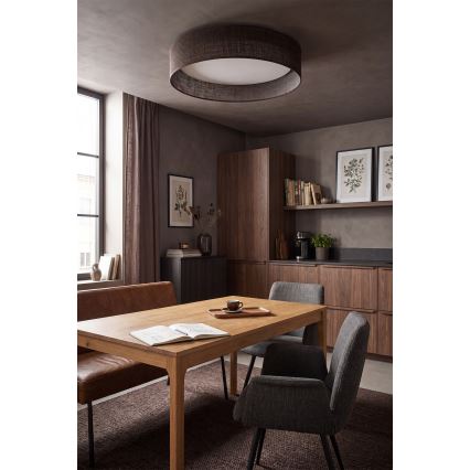 Brilagi - LED-dimmbare Deckenleuchte VELVET SMART VARI LED/24W/230V 3000-6500K Ø 45 cm braun + Fernbedienung