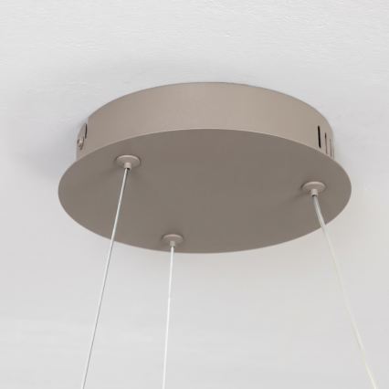BRILAGI - LED-dimmbare Pendelleuchte an Kabel FALCON II LED/67W/230V 3000-6500K Ø 40 cm beige + Fernbedienung