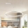 Brilagi - LED-dimmbare Pendelleuchte an Kabel PORTOFINO LED/60W/230V 3000–6000K Ø 80 cm silber + Fernbedienung