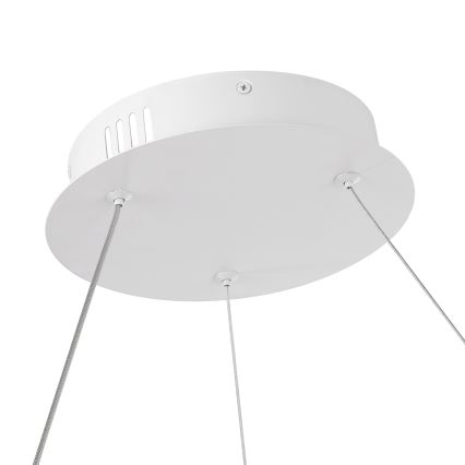 Brilagi - LED-dimmbare Pendelleuchte an Kabel TWISTER LED/48W/230V 3000-6000K Ø 50 cm Weiß + Fernbedienung