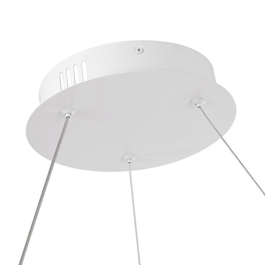 Brilagi - LED-dimmbare Pendelleuchte an Kabel TWISTER LED/48W/230V 3000-6000K Ø 50 cm Weiß + Fernbedienung