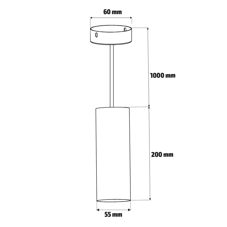 Brilagi - LED RGBW dimmbare Hängeleuchte mit Seilabhängung SELE 1xGU10/4,8W/230V 3000K schwarz/gold + Fernbedienung