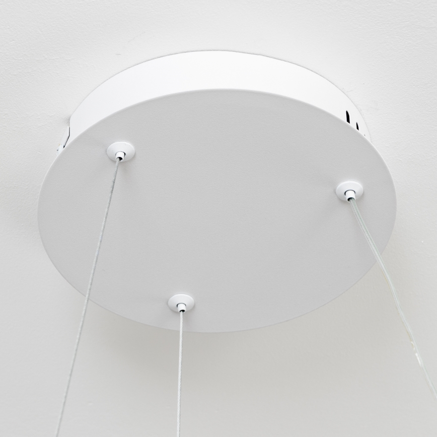 Brilagi - Dimmbare LED-Pendelleuchte an Seil FALCON II LED/67W/230V 3000–6500K Ø 40 cm weiß + Fernbedienung