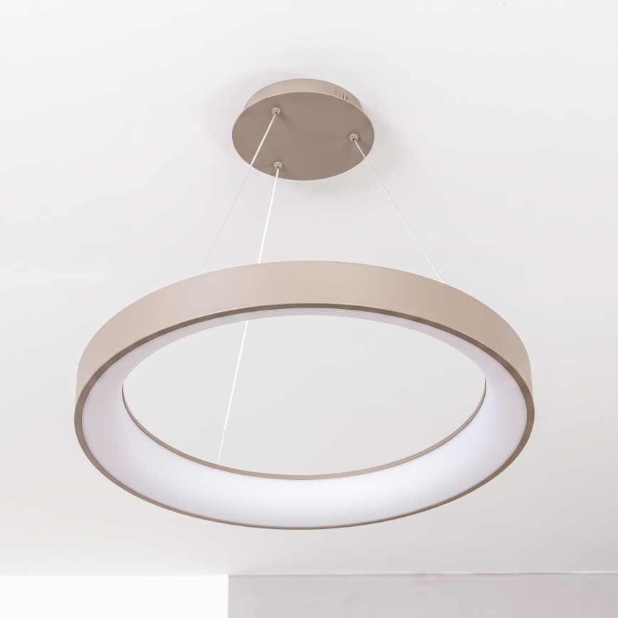 BRILAGI - LED-dimmbare Pendelleuchte an Kabel FALCON II LED/99W/230V 3000-6500K Ø 60 cm beige + mit Fernbedienung