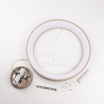BRILAGI - LED-dimmbare Pendelleuchte an Kabel FALCON II LED/99W/230V 3000-6500K Ø 60 cm beige + mit Fernbedienung