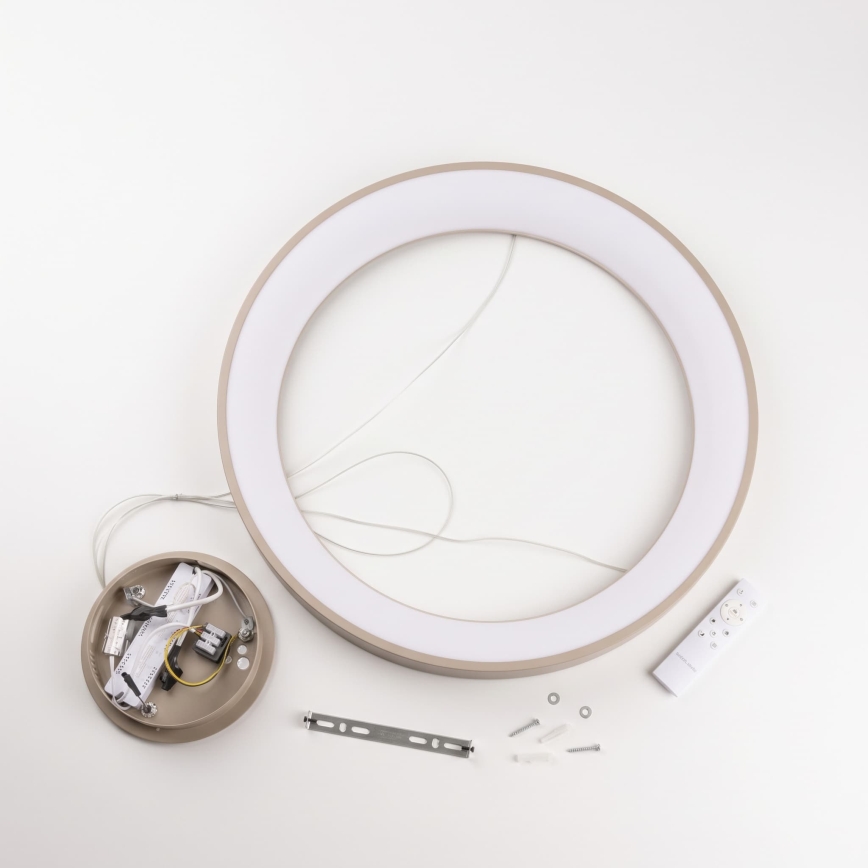BRILAGI - LED-dimmbare Pendelleuchte an Kabel FALCON II LED/99W/230V 3000-6500K Ø 60 cm beige + mit Fernbedienung