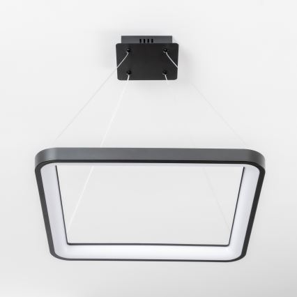 Brilagi - LED-dimmbare Pendelleuchte FALCON SLIM LED/50W/230V 3000-6500K 50x50 cm schwarz + Fernbedienung