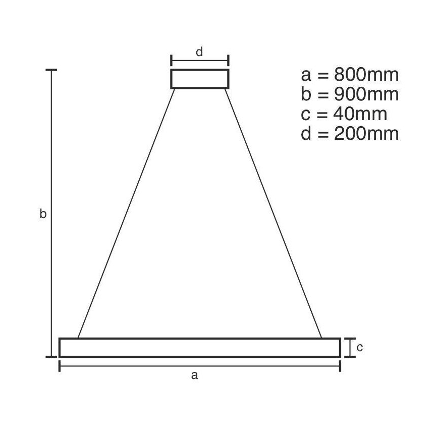 Brilagi - LED-dimmbare Pendelleuchte an Kabel CIRCLE LED/55W/230V 3000-6500K Ø 80 cm gold + Fernbedienung