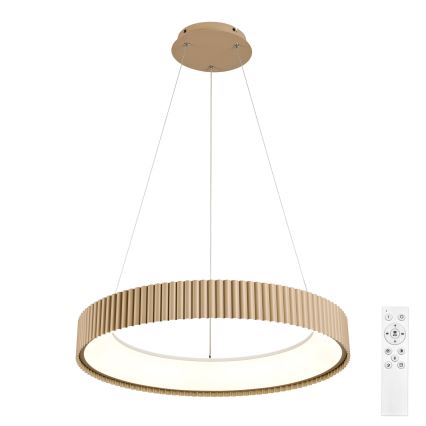 Brilagi - LED-dimmbare Seilpendelleuchte FALCON MODERN LED/54W/230V 3000-6500K Ø 60 cm beige + Fernbedienung