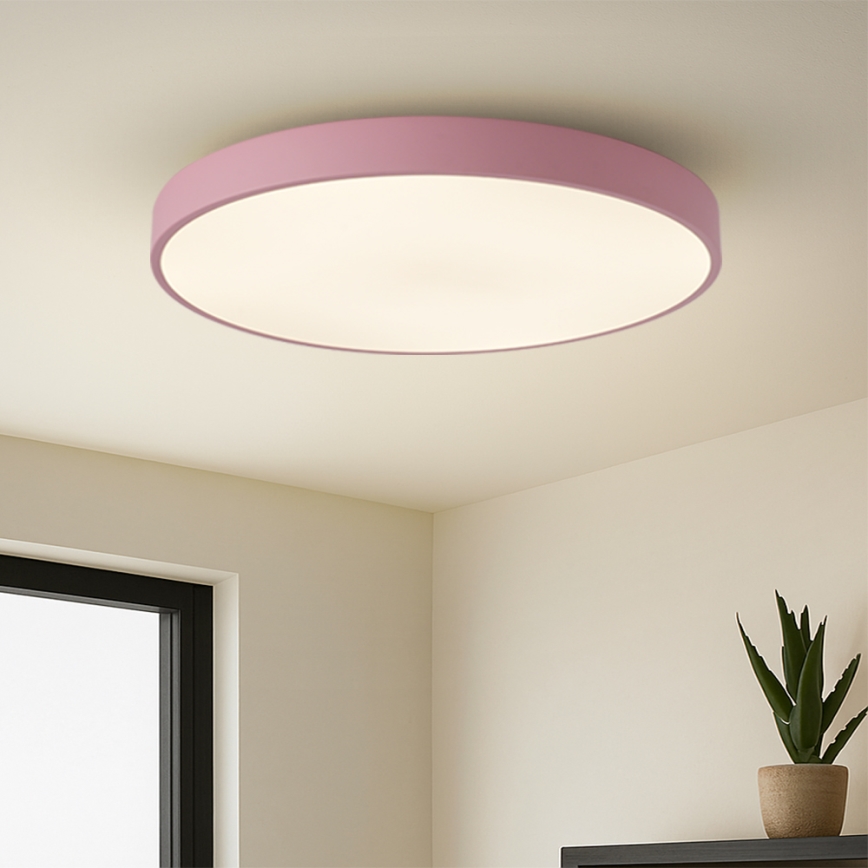 Brilagi - Dimmbare LED-Leuchte POOL SMART LED/100W/230V Ø 80 cm 3000-6000K Wi-Fi Tuya + Fernbedienung rosa