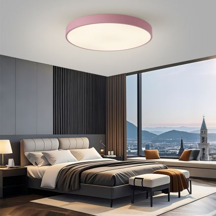 Brilagi - Dimmbare LED-Leuchte POOL SMART LED/100W/230V Ø 80 cm 3000-6000K Wi-Fi Tuya + Fernbedienung rosa