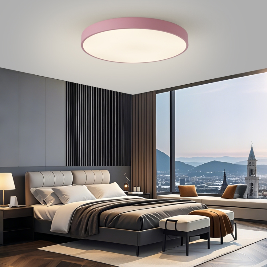 Brilagi - Dimmbare LED-Leuchte POOL SMART LED/100W/230V Ø 80 cm 3000-6000K Wi-Fi Tuya + Fernbedienung rosa