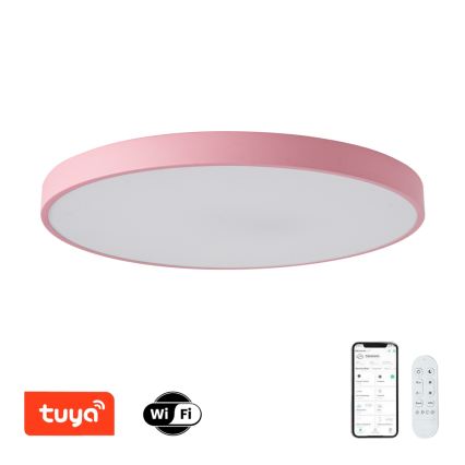 Brilagi - Dimmbare LED-Leuchte POOL SMART LED/100W/230V Ø 80 cm 3000-6000K Wi-Fi Tuya + Fernbedienung rosa