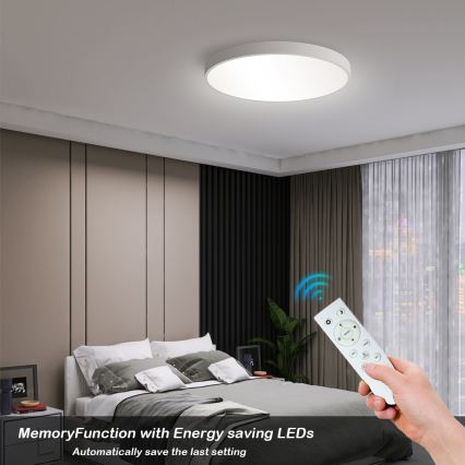 Brilagi - Dimmbare LED-Deckenleuchte POOL SMART LED/60W/230V 50 cm 3000-6000K Wi-Fi Tuya + Fernbedienung weiß