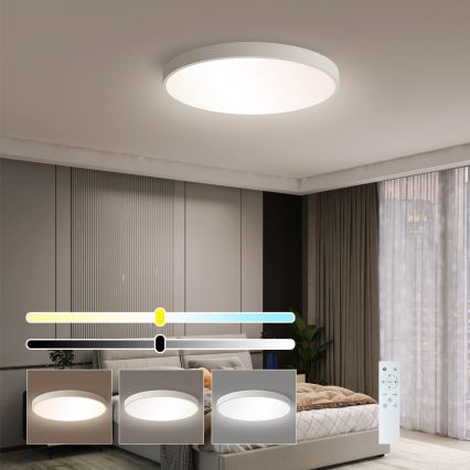 Brilagi - Dimmbare LED-Deckenleuchte POOL SMART LED/60W/230V 50 cm 3000-6000K Wi-Fi Tuya + Fernbedienung weiß