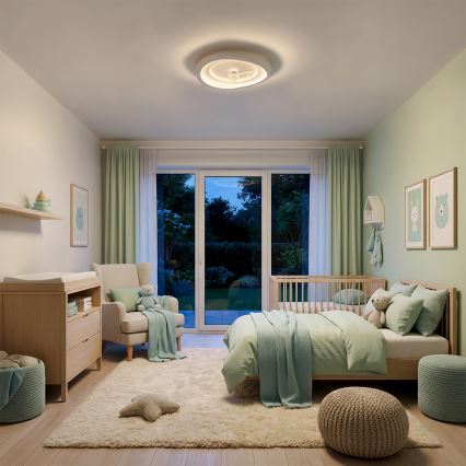 Brilagi - Dimmbarer LED-Deckenventilator LED/80W/230V 3000-6500K Ø 50 cm weiß + Fernbedienung