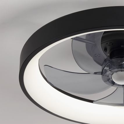 Brilagi - LED-dimmbarer Deckenventilator LED/34W/230V Ø 50 cm schwarz + Fernbedienung