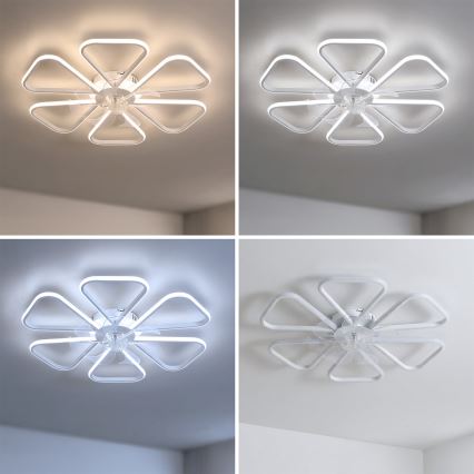 Brilagi - Dimmbarer LED-Deckenventilator LED/38W/230V Ø 76 cm weiß + Fernbedienung