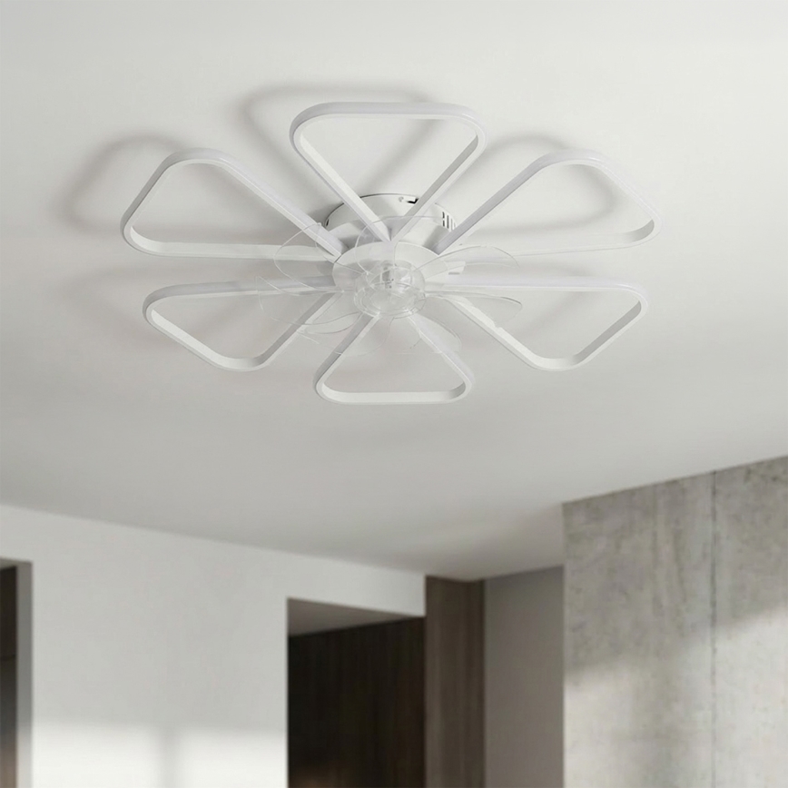Brilagi - Dimmbarer LED-Deckenventilator LED/38W/230V Ø 76 cm weiß + Fernbedienung