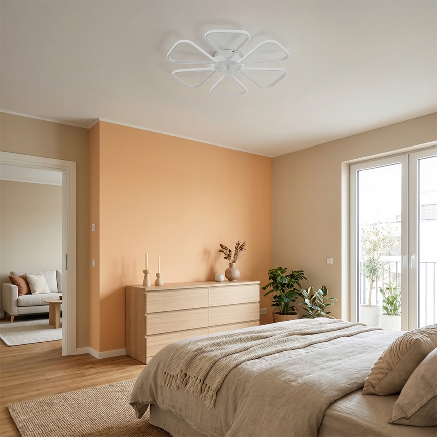 Brilagi - Dimmbarer LED-Deckenventilator LED/38W/230V Ø 76 cm weiß + Fernbedienung