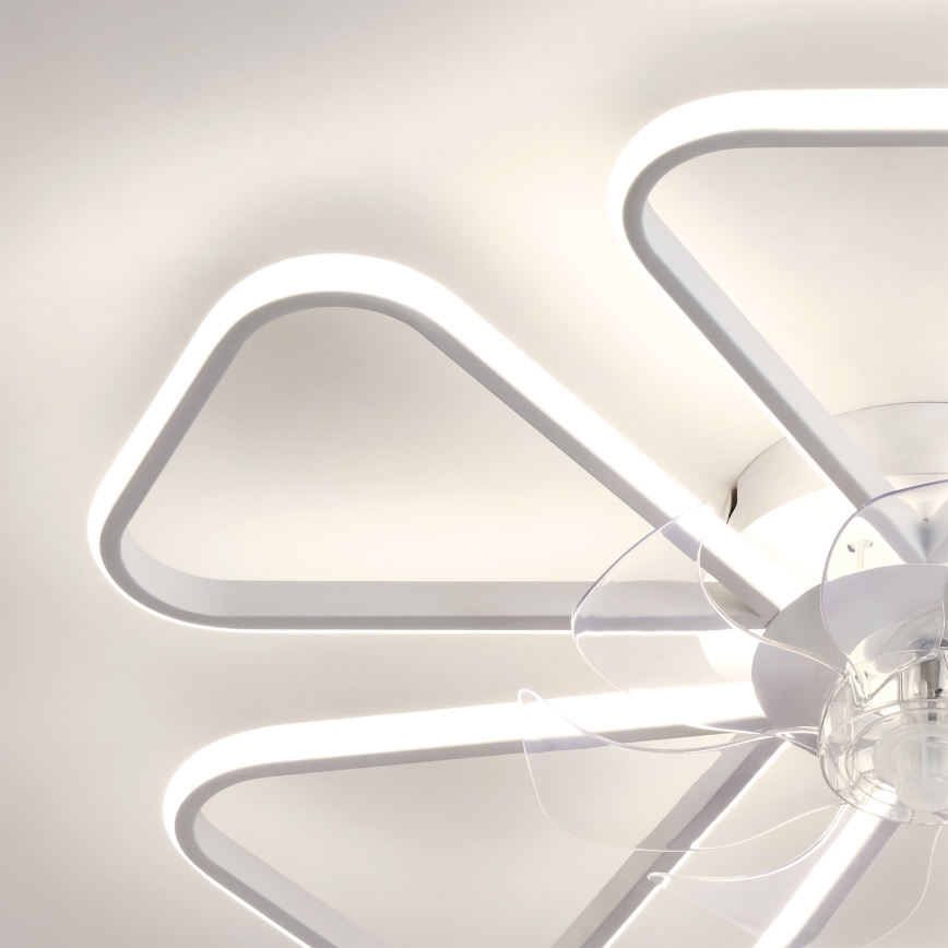 Brilagi - Dimmbarer LED-Deckenventilator LED/38W/230V Ø 76 cm weiß + Fernbedienung