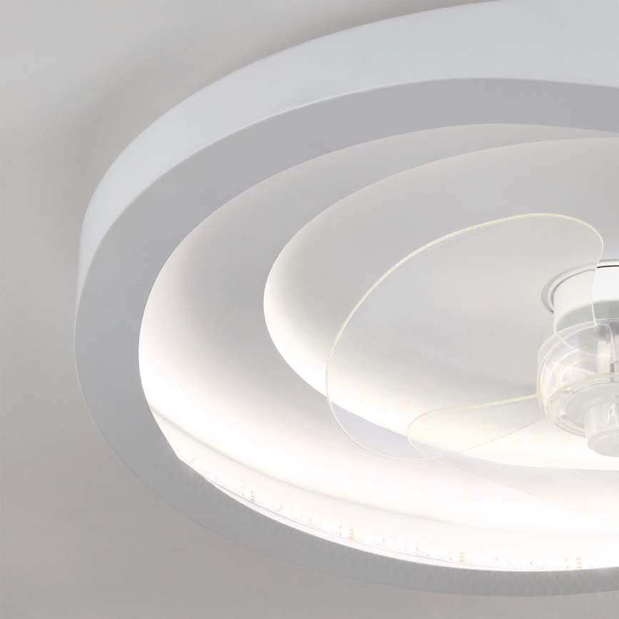 Brilagi - LED-dimmbarer Deckenventilator LED/80W/230V Ø 50 cm weiß + Fernbedienung