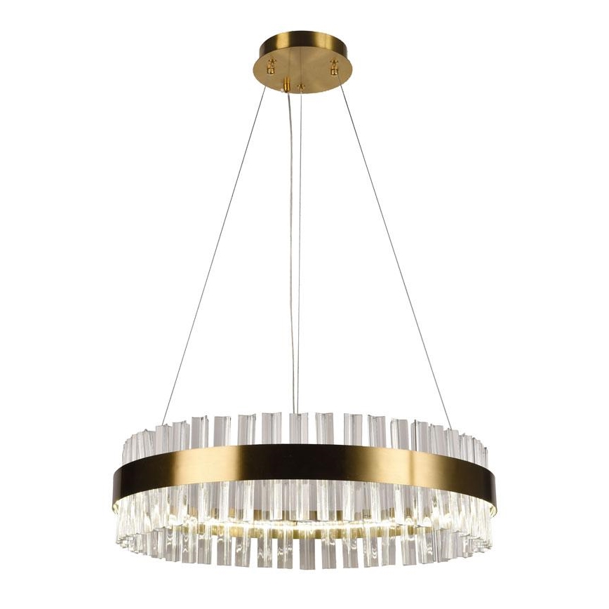 Brilagi - LED-dimmbarer Kristall-Kronleuchter an Stahlseil HALO LED/40W/230V 3000-6500K Ø 60 cm + Fernbedienung