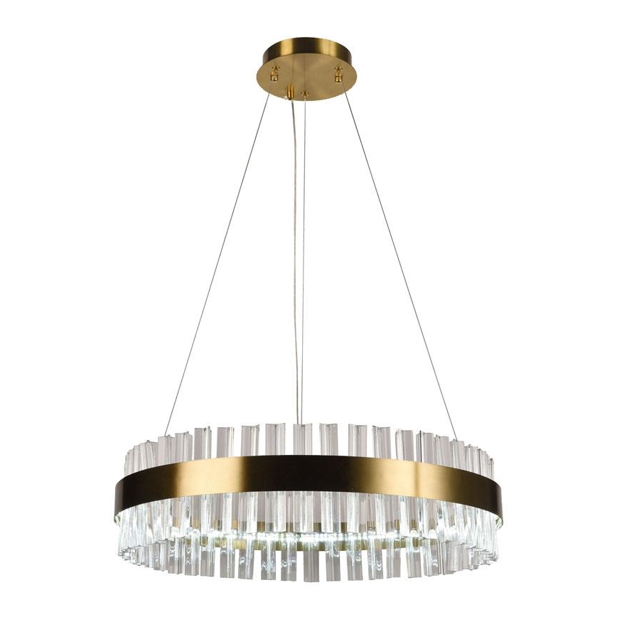 Brilagi - LED-dimmbarer Kristall-Kronleuchter an Stahlseil HALO LED/40W/230V 3000-6500K Ø 60 cm + Fernbedienung