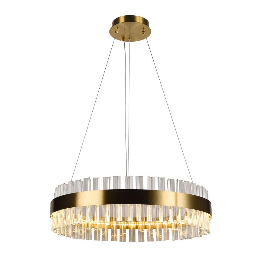 Brilagi - LED-dimmbarer Kristall-Kronleuchter an Stahlseil HALO LED/40W/230V 3000-6500K Ø 60 cm + Fernbedienung