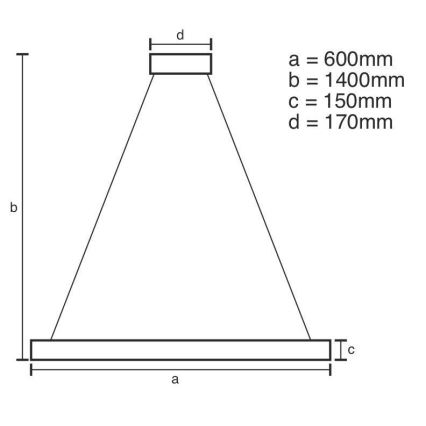 Brilagi - LED-dimmbarer Kristall-Kronleuchter an Stahlseil HALO LED/40W/230V 3000-6500K Ø 60 cm + Fernbedienung