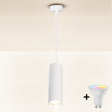 Brilagi - LED-dimmbarer Kronleuchter an Drahtseil SELE 1xGU10/6W/230V 3000K weiß