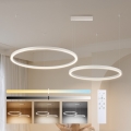 Brilagi - LED dimmbarer Pendelleuchter PORTOFINO an Seilaufhängung LED/98W/230V 3000-6000K weiß + Fernbedienung