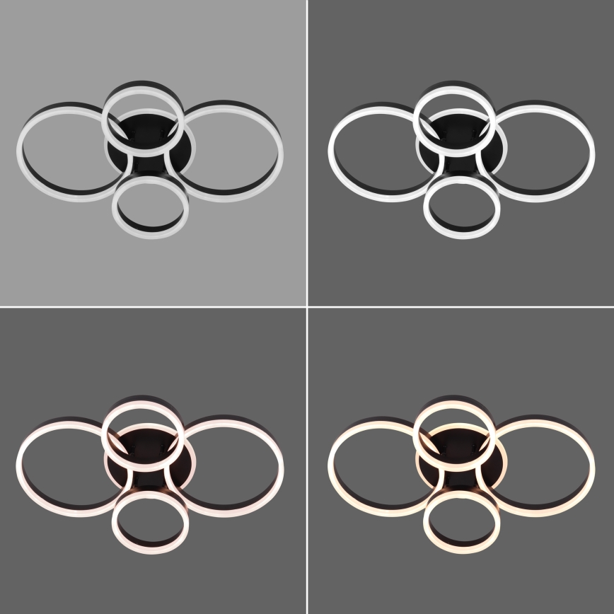 Brilagi - LED dimmbare Deckenleuchte ORBITS LED/49W/230V 3000-6000K + Fernbedienung