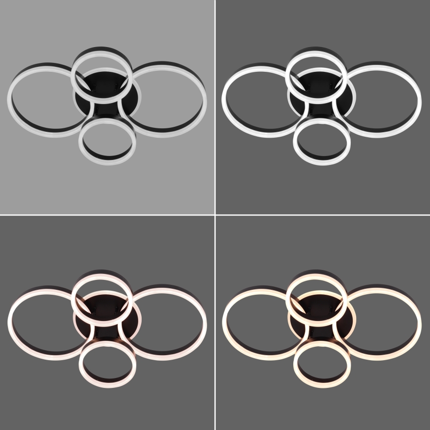 Brilagi - LED dimmbare Deckenleuchte ORBITS LED/52W/230V 3000-6000K + Fernbedienung