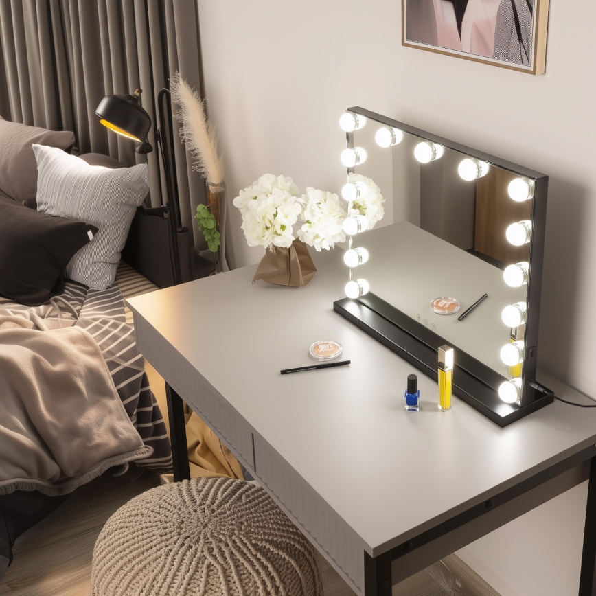 Brilagi - LED dimmbares Make-up-Spiegel HOLLYWOOD LED/15W/230V 3000/4000/6500K