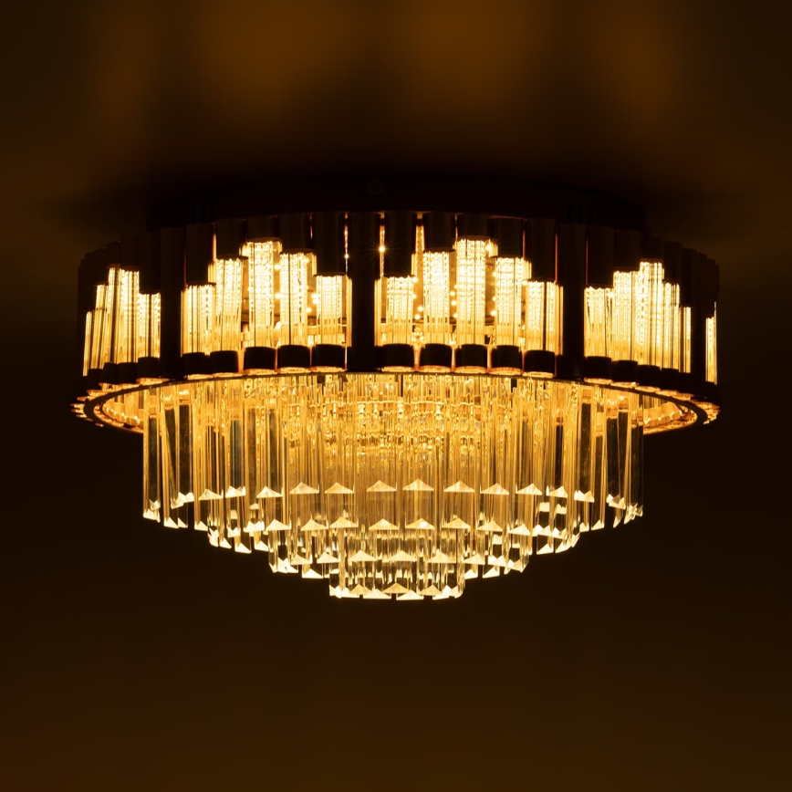 BRILAGI - Plafoniera a LED dimmerabile CROWN 41W/230V 3000-6000K Ø 48 cm, dorata + telecomando