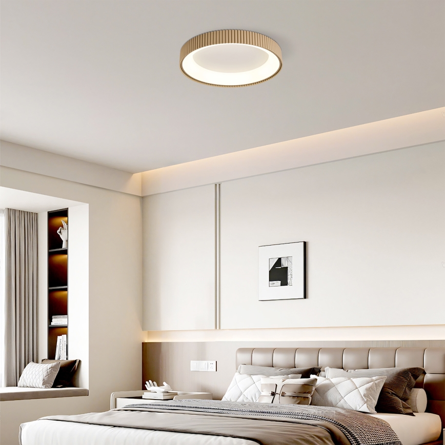 Brilagi - Plafoniera dimmerabile a LED FALCON MODERN LED/30W/230V 3000–6500K Ø 40 cm beige + telecomando