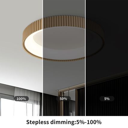 Brilagi - Plafoniera dimmerabile a LED FALCON MODERN LED/30W/230V 3000–6500K Ø 40 cm beige + telecomando
