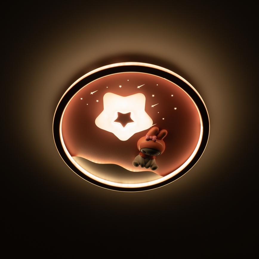 Brilagi - Plafoniera LED dimmerabile per bambini BUNNY LED/83W/230V 3000-6000K Ø 49 cm + telecomando