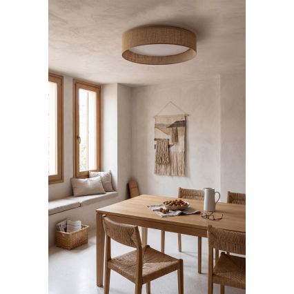 Brilagi - Plafoniera LED dimmerabile VELVET SMARTIX LED/36W/230V 3000-6000K Ø 55 cm beige Wi-Fi Tuya Beacon + telecomando
