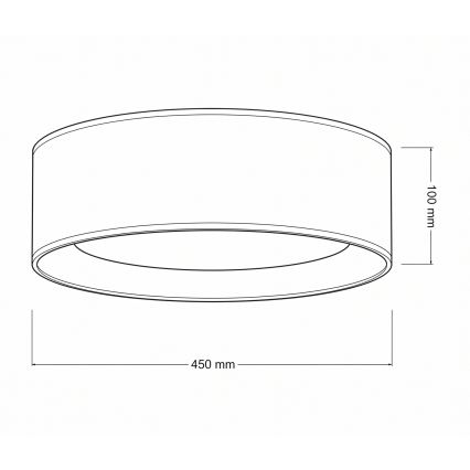 Brilagi - Plafoniera LED dimmerabile VELVET SMART VARI LED/24W/230V 3000-6500K Ø 45 cm blu/oro + telecomando