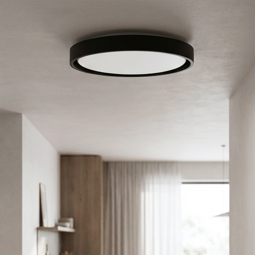 Brilagi - LED-dimmbare Deckenleuchte MATTEO LED/48W/230V 3000-6500K Ø 41 cm schwarz + Fernbedienung