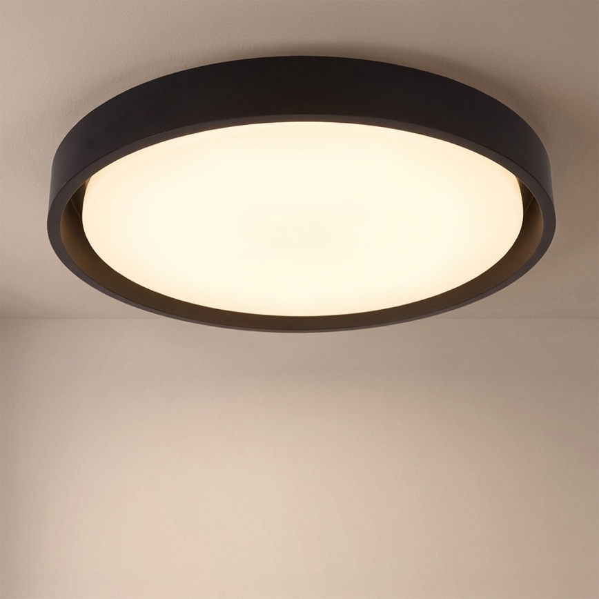 Brilagi - LED-dimmbare Deckenleuchte MATTEO LED/48W/230V 3000-6500K Ø 41 cm schwarz + Fernbedienung