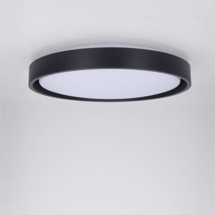 Brilagi - LED-dimmbare Deckenleuchte MATTEO LED/48W/230V 3000-6500K Ø 41 cm schwarz + Fernbedienung