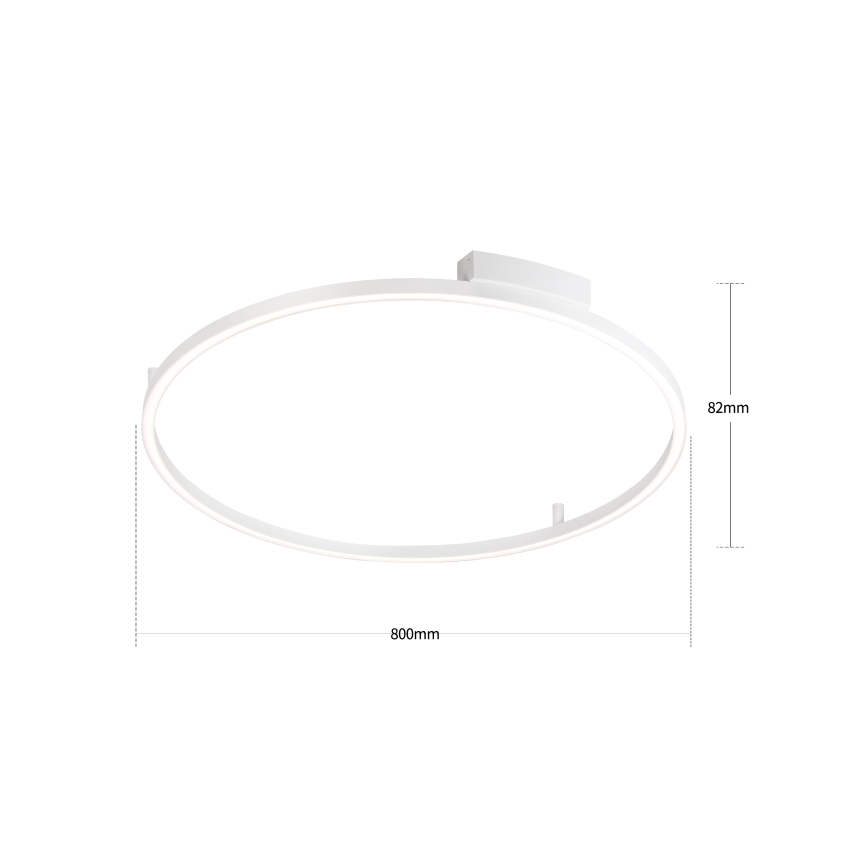 Brilagi - LED-dimmbare Deckenleuchte PORTOFINO LED/60W/230V 3000-6000K Ø 80 cm weiß + Fernbedienung