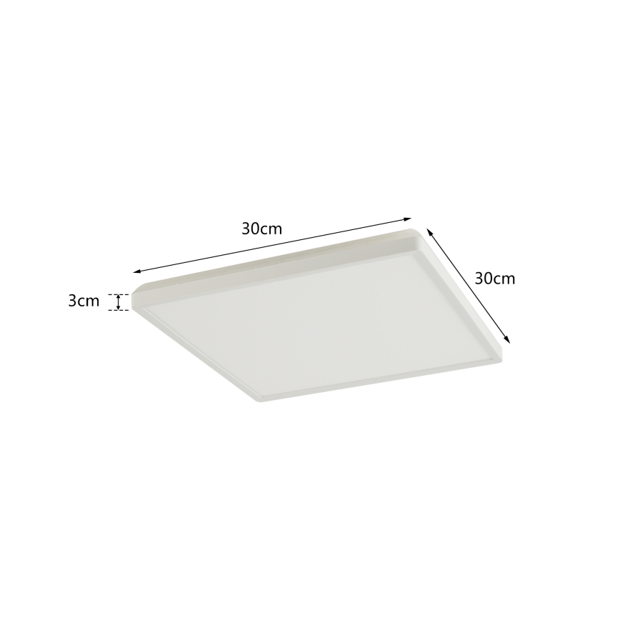 Brilagi - LED dimmbares Deckenleuchte ULTRA SLIM LED/18W/230V 2700-6500K 30x30 cm weiß + Fernbedienung