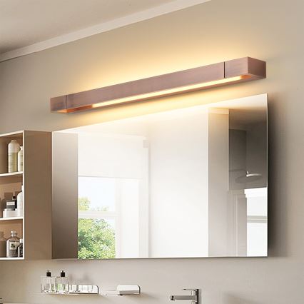 Brilagi - Éclairage LED pour miroir de salle de bains AQUA LINE LED/18W/230V 60 cm IP44 bronze IRC 90